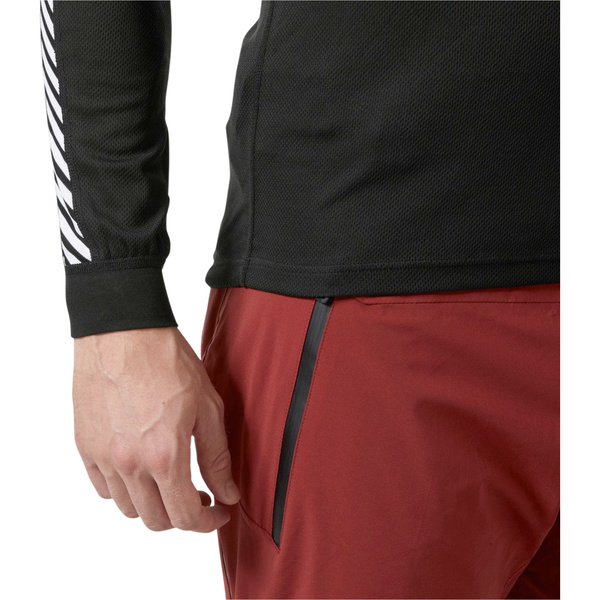 2026 Helly Hansen Lifa Stripe Crew Neck Base Layer Top 48800 - Black